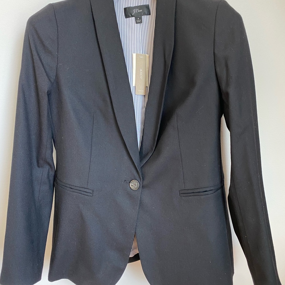 Black wool J. Crew blazer